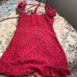Floral red dress Size Small